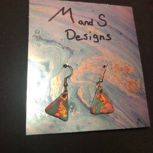 Polymer clay earrings